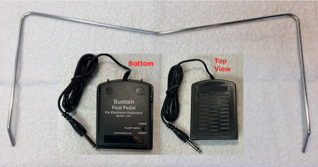 COMBO SAVINGS 17" Steel Music Rest with Universal Sustain Pedal Casio